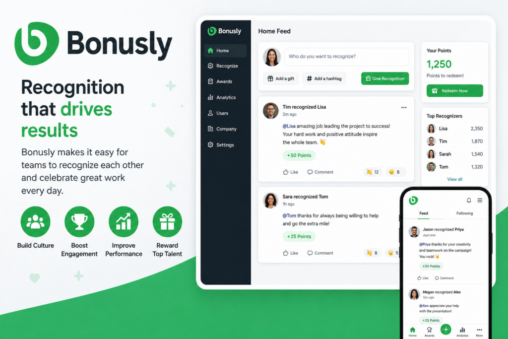 Bonusly Best Rewards and Recognition Platforms